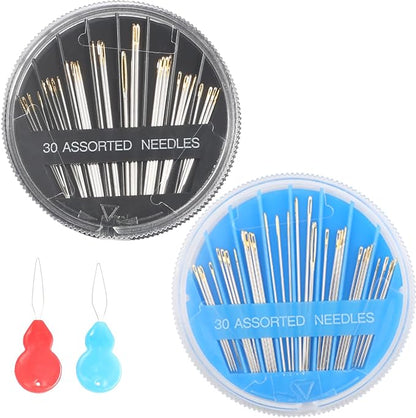 Eketirry 120pcs Premium Hand Sewing Needles，4 Pack 30-Count Assorted Needles by Eketirry