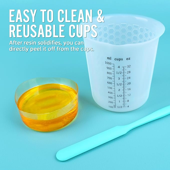 Silicone Resin Mixing 1L Measuring Cup Set - Image 8