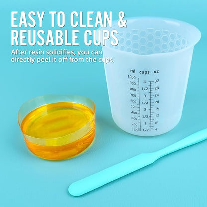 Silicone Resin Mixing 1L Measuring Cup Set - Image 8