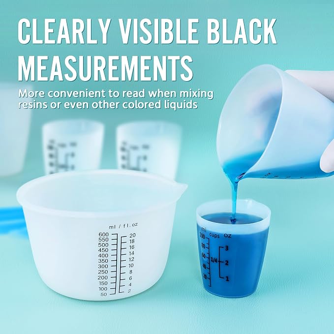 Silicone Resin Mixing Measuring Cups - Image 4
