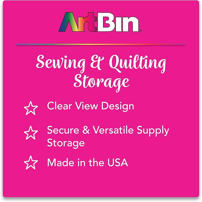 ArtBin 6905AB Sew-Lutions Slim Line Magnetic Box, Small Art & Craft Organizer - Image 5