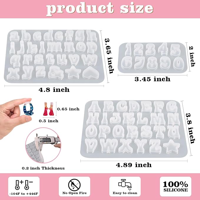Actvty Mini Alphabet Resin Molds - Image 2