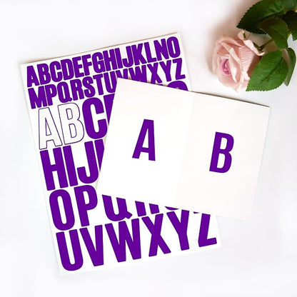 Bemeol Letter Stickers 1560 Pieces 30 Sheets Stick on Vinyl Letters Capital - Image 5