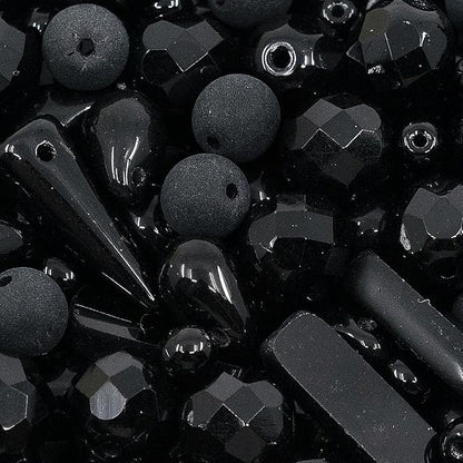 2.1oz of Glass Bead Mix with Drops, Table-Cut and fire Polish Czech Beads - Image 5