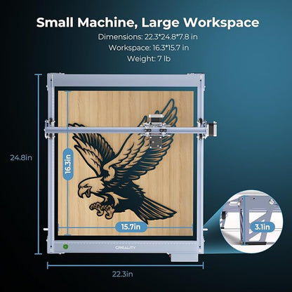 Creality Falcon 10W Laser Engraver Machine, 0.06mm High Precision Laser - Image 5