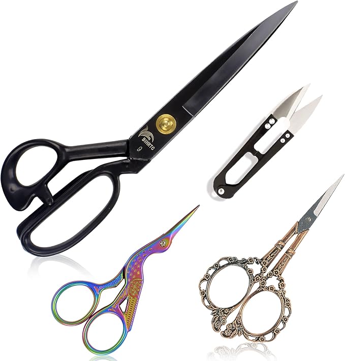 BIHRTC Professional 9 inch Dressmaking Tailor Scissors Small Embroidery by HOME