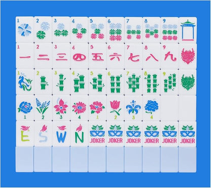 American Mahjong Tile Set with Carrying Bag and Accessories, 160 Acrylic by HOME