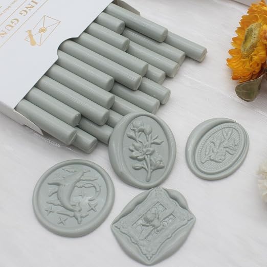 Sage Green Wax Seal Sticks 20pcs, Andotopee Glue Gun Wax Seal Sticks - Image 8