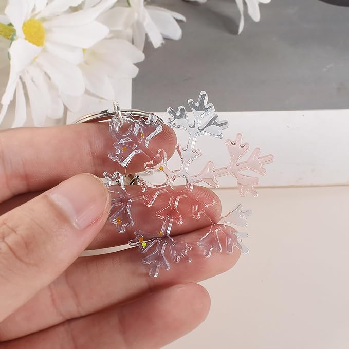 8 Pack Pendant Molds Snowflake Resin Mold - Image 5