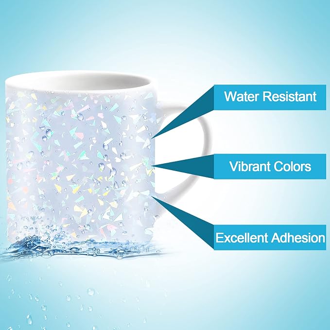 Outus 24 Sheets Holographic Sticker Paper Holographic Laminate Sheets - Image 4