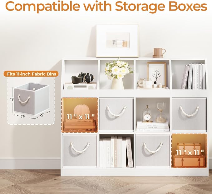 9-Cube Wooden Storage Bookcase - Image 4