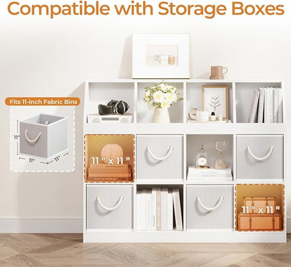 9-Cube Wooden Storage Bookcase - Image 4