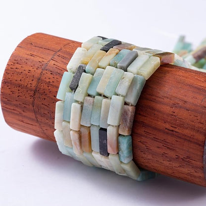 Natural Amazonite Rectangle Tube Beads 4x13mm 38cm/str Loose Semi Gemstone - Image 5