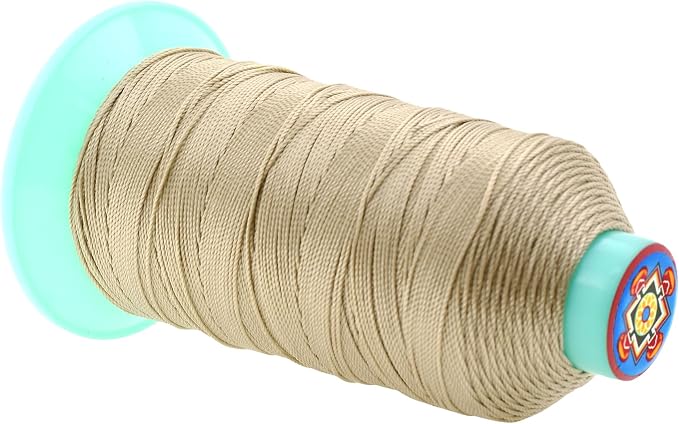 Mandala Crafts Bonded Nylon Thread Cream Heavy Duty Sewing Threads - Image 2