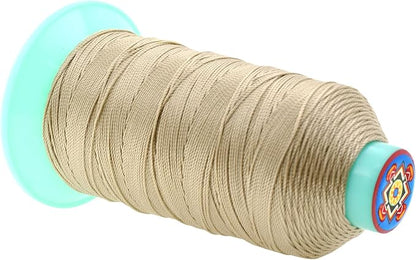 Mandala Crafts Bonded Nylon Thread Cream Heavy Duty Sewing Threads - Image 2
