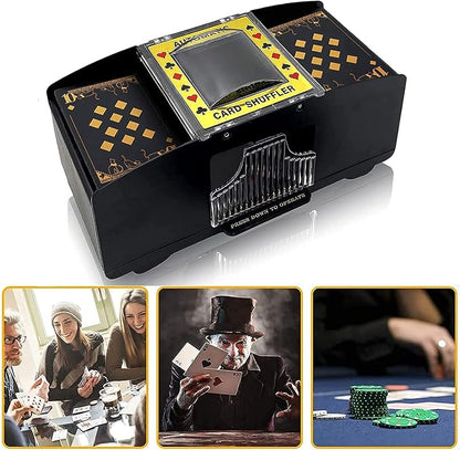 Nileole 2 Decks Automatic Card Shuffler, Battery-Powered Shuffler - Image 2