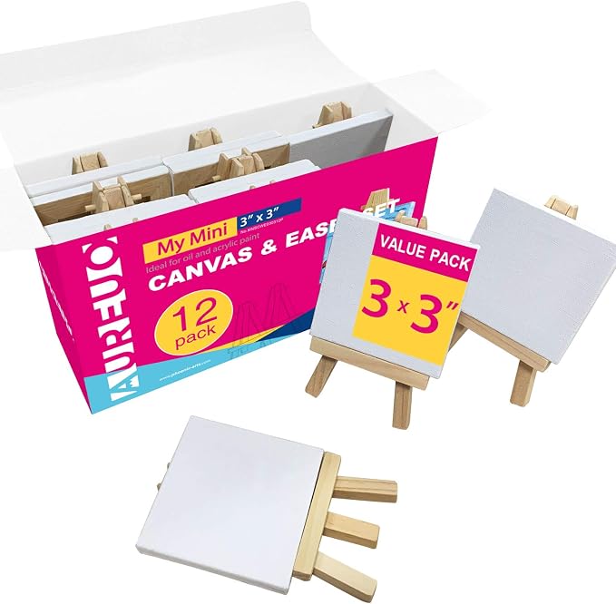 AUREUO Mini Canvas and Easel Set by AUREUO
