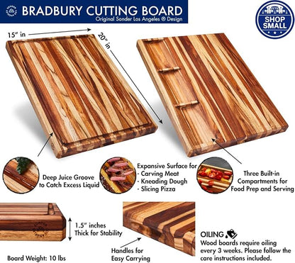 Sonder Los Angeles, XL Thick Teak Wood Cutting Board - Image 2