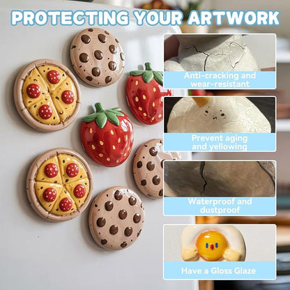 100ml Air Dry Clay Glaze, Clay Varnish Used to Prevent Clay Cracking, and Wear - Image 3