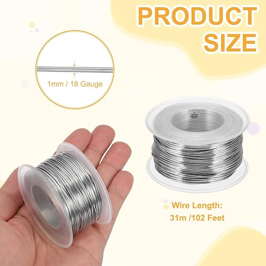 uxcell 18 Gauge / 1mm Anodized Aluminum Wire - Image 2