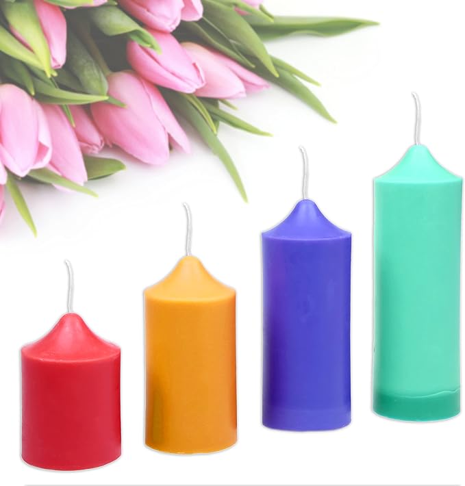 MILIVIXAY 2PCS Pillar Candle Mold -Height: 5.0inch, Diameter:2.0inch-30ft Long - Image 9