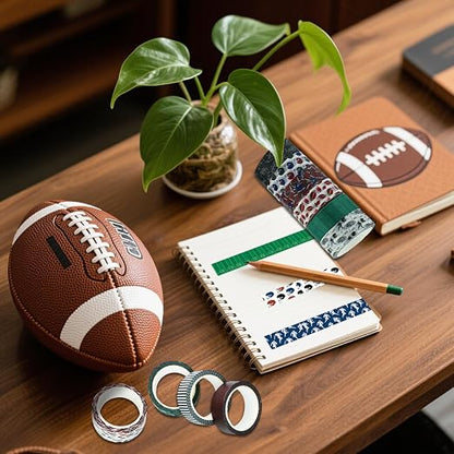 12 Rolls Football Washi Tape Sports Rugby Masking Tape Sport Decorative Tape - Image 4