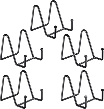 Decolore 5 Pack 3 Inch Small Easel Metal Display Stands by Decolore
