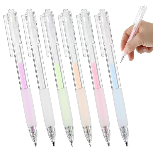 6 Pcs Glue Stick Pens for Crafting, Easy Precise Control Fine Tip, Quick Dry by Mabor