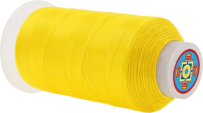 Mandala Crafts Yellow Heavy Duty Thread -1500 Yds Tex 70 Thread - Image 2