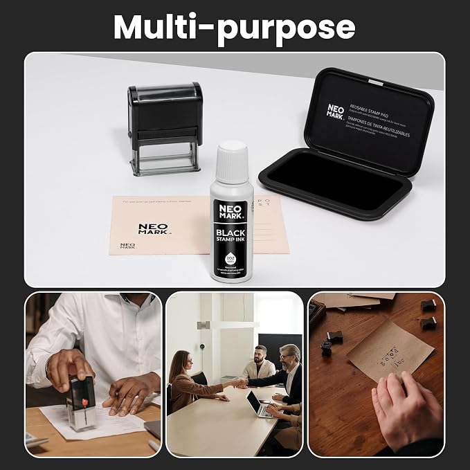 Premium Stamp Ink, Quick-Drying & AP-Certified Non-Toxic Refill Ink - Image 7
