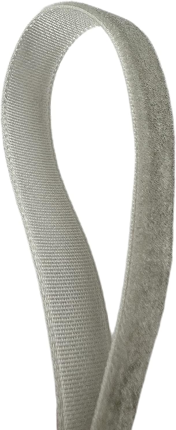Vintage Silver Velvet Ribbon, 3/8 Inch X 25Yd - Image 4