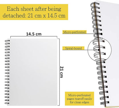 Elan A5 Drawing Book, 50 Sheets Italian Paper 90 lb/200 GSM, Acid-Free Sketch - Image 3