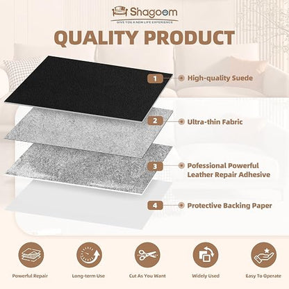 Suede Repair Patch, 17X158 Inch Fabric Large Repair Tape, Self-Adhesive Patches - Image 7