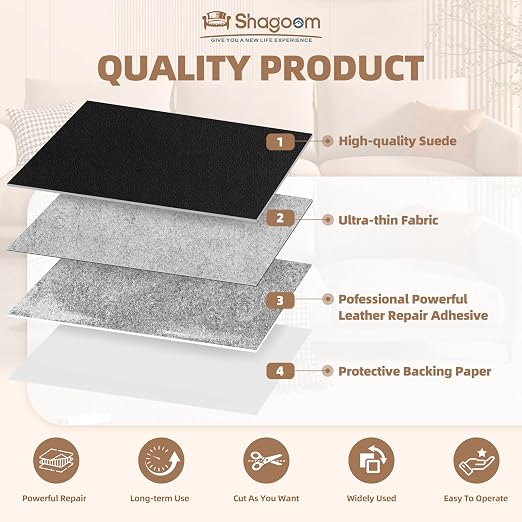 Suede Repair Patch, 17X79 Inch Large Repair Tape, Self-Adhesive Patches - Image 7