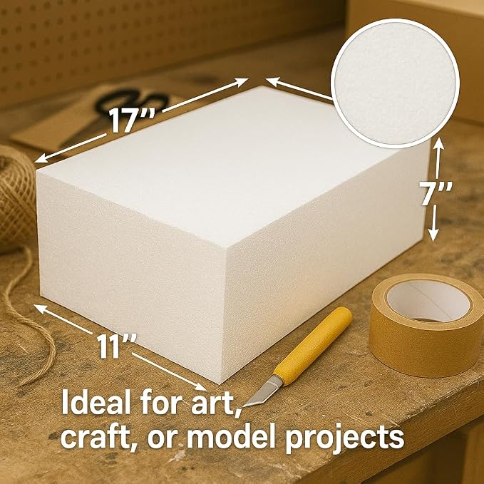 Silverlake 11x17x7 Craft Foam for Styrofoam Block Projects - Image 2