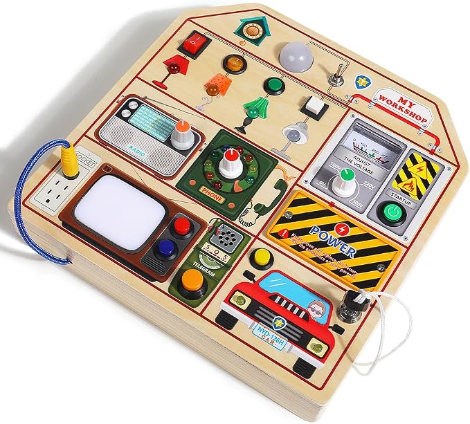 JAUNTY Montessori Wooden Busy Board - Image 7