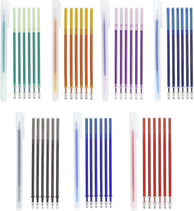 7-Color Heat Erasable Fabric Markers by Unknown