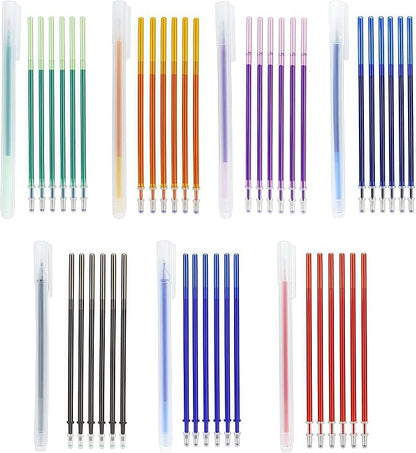 7-Color Heat Erasable Fabric Markers by Unknown
