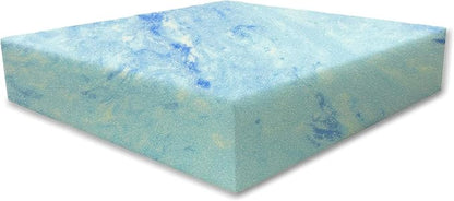 FoamRush 2"x 24" x 24" Gel Cooling Memory Square Foam Cushion, Upholstery Foam by FoamRush