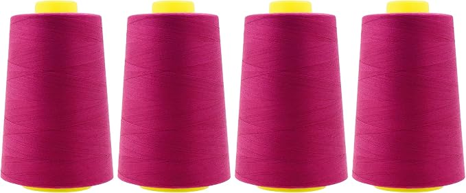 Mandala Crafts 4 Pack of Serger Threads Cones Spools by MandalaCrafts