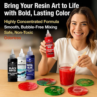 Imperial Yellow Epoxy Resin Pigment Paste XL – High Concentration Opaque Epoxy - Image 6