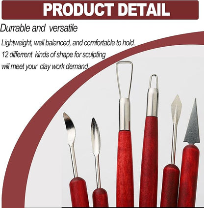 LINPHCEY 6-Piece Clay Sculpting Tools Set Perfect - Image 5