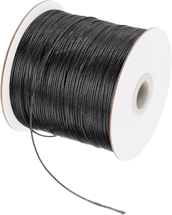 MECCANIXITY Waxed Cord 0.5mm Waxed Polyester Cord 175 Yard Wax String by MECCANIXITY