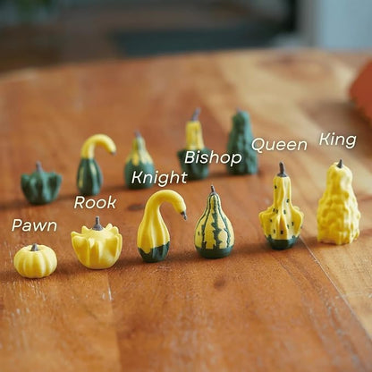 Forgecore Gourd Games, Pumpkin Game Set: Magnetic Chess Checkers, Dice Tower - Image 3