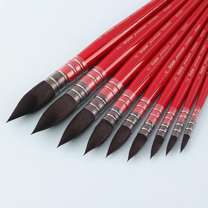 Grabie Professional Watercolor Paint Brushes, Art Supplies - Image 4