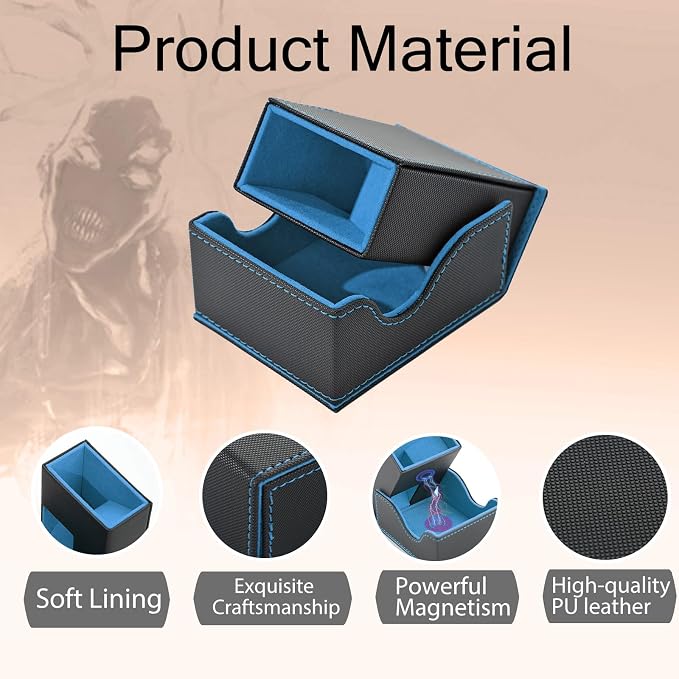 Dice Tower and Tray, Portable Commander Deck Box, Foldable Dice Storage Box - Image 4