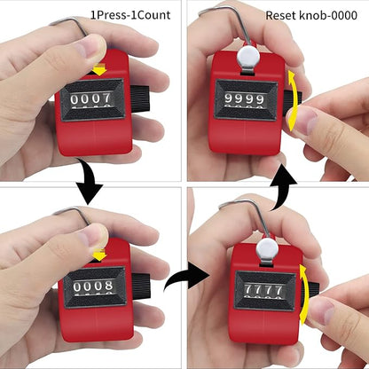 12 Pcs Hand Tally Counter 4-Digit Lap Counter Clicker, Manual Mechanical - Image 6