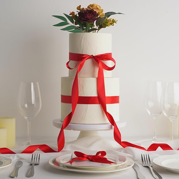 HUIHUANG Red Satin Ribbon - Image 4