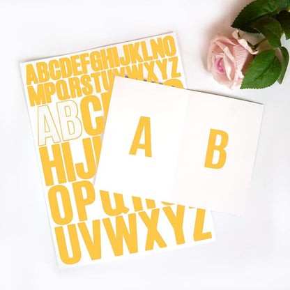 Bemeol Letter Stickers 1560 Pieces 30 Sheets Stick on Vinyl Letters Capital - Image 5