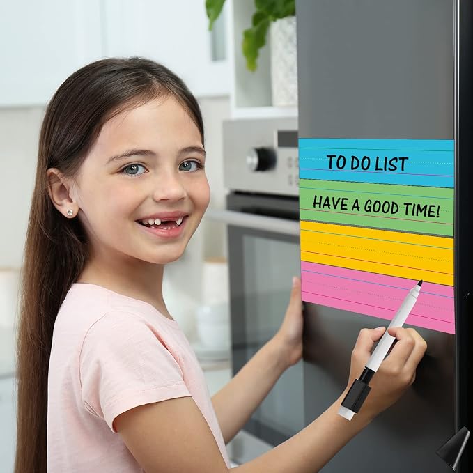 Faccito 12 Pieces Large Magnetic Sentence Strips 3 x 36 inch Dry Erase Sentence - Image 6